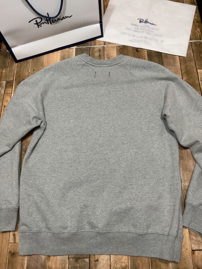 【レア！】REIGNING CHAMP ロゴ刺繍 HEAVY WEIGHT 灰M