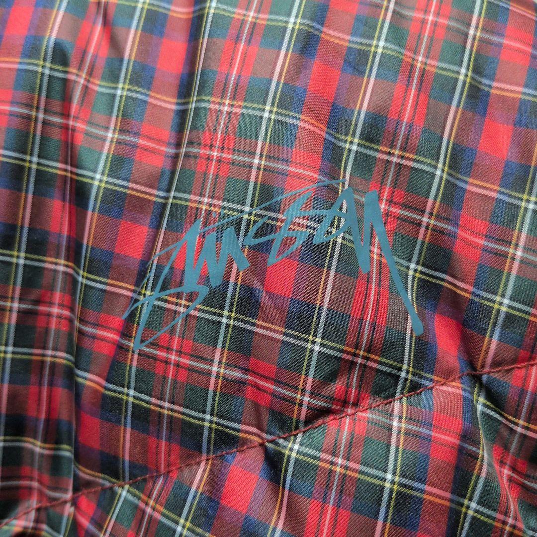 STUSSY レッド・チェック ダウンジャケット Lサイズ