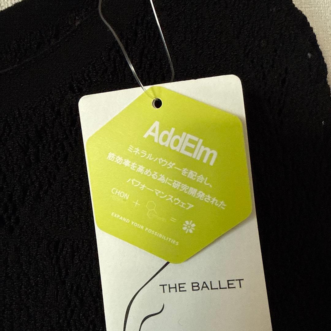 【新品】チャコットノーソーイングニット　黒　AddElm M