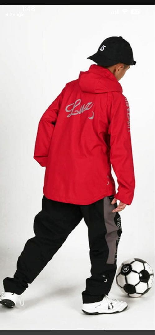 【美品】ルースイソンブラJr.ストレッチタフタメッシュジャケット150㎝