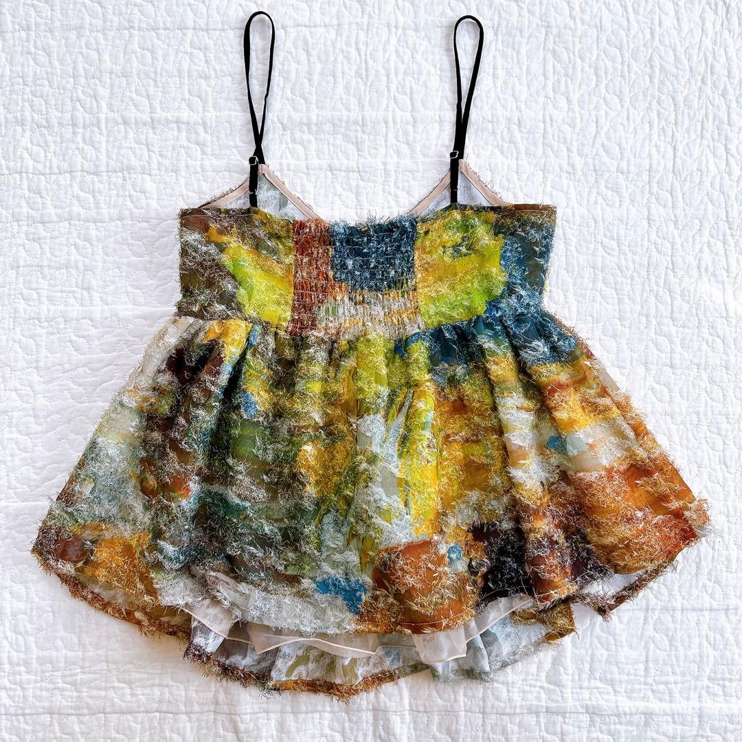 トップス Ameri MEDI RACHEL FLUFFY ART CAMISOLE M