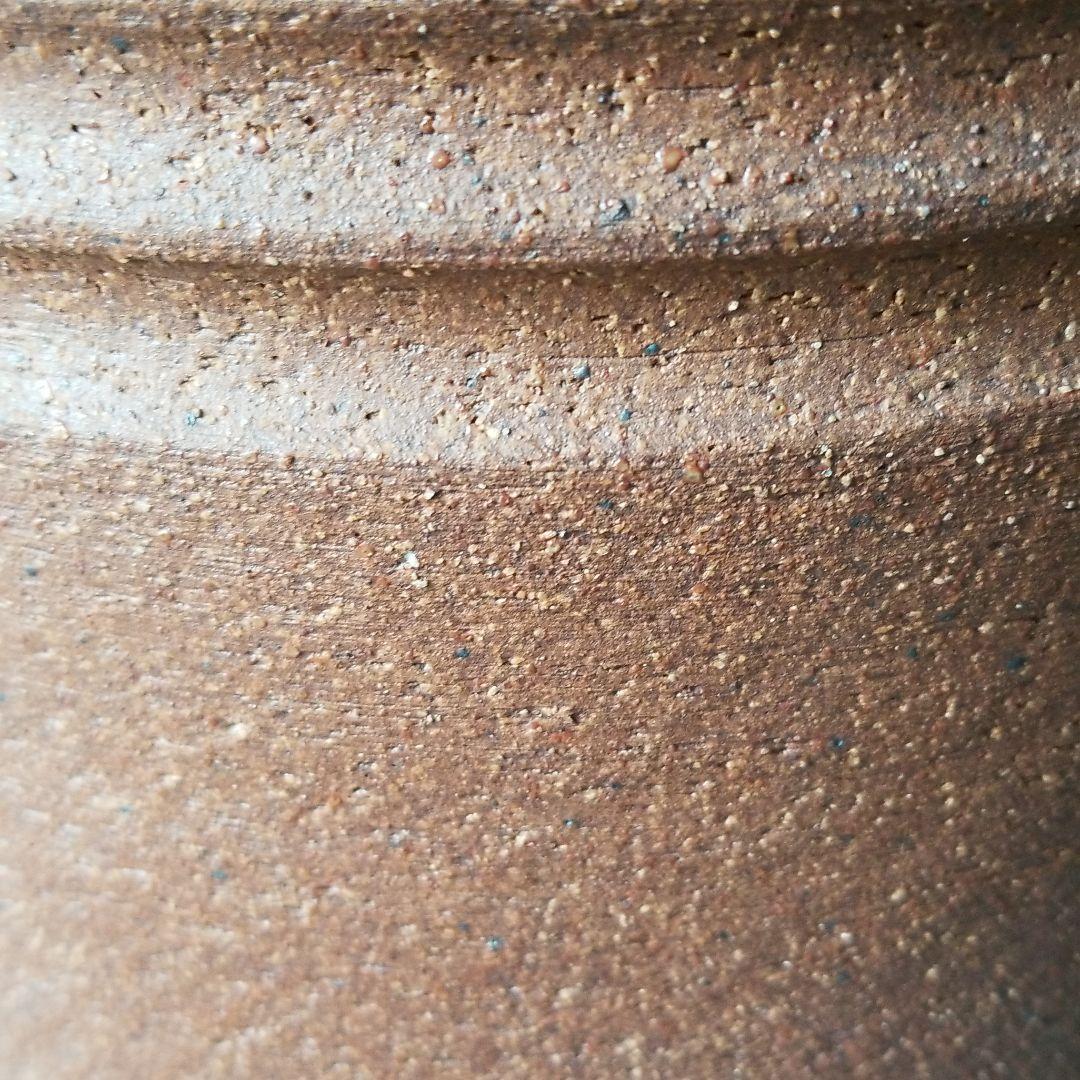 信楽焼傘立て  大容量❗焼しめ丸切立 高さ４５cm