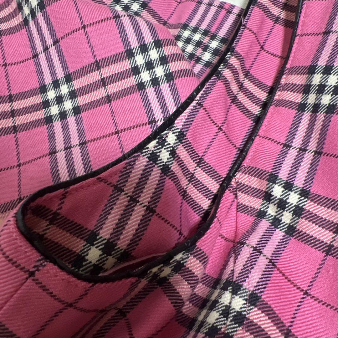 極美品✨希少色✨バーバリーロンドン ノースリーブワンピース ノバチェック ピンク