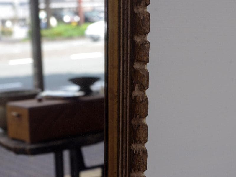 アンティークフレームの壁掛け鏡 中型ミラー 装飾 美容室 英国 フランス M01