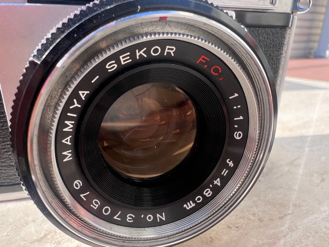 【ジャンク品】マミヤ Auto-Metraフィルムカメラ 革のケース レアな箱付