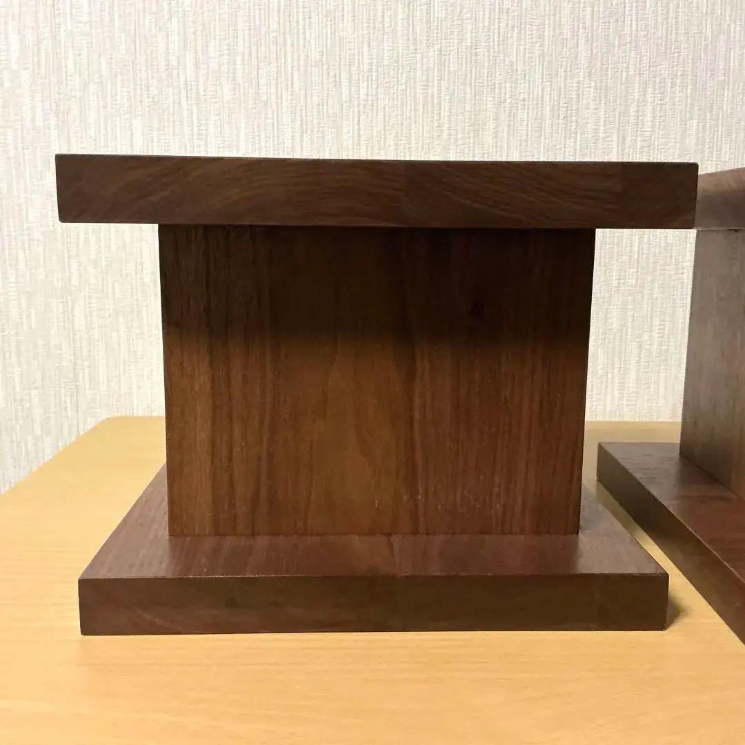 創造小屋 卓上用 スピーカースタンド ウォールナット ペア