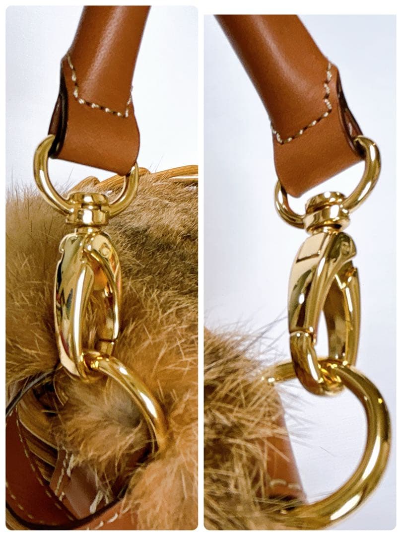 新品同様✨ATAO アタオ ブリーゼ BREEZE かごバッグ 2WAY ファー