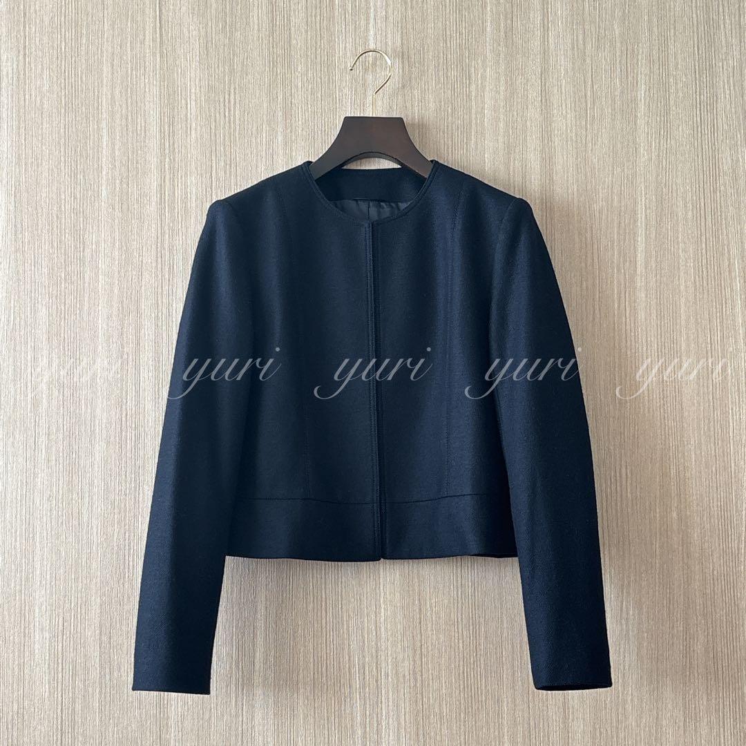 【1079】アナイ　ウールカルゼクルー　ジャケット 濃紺　38