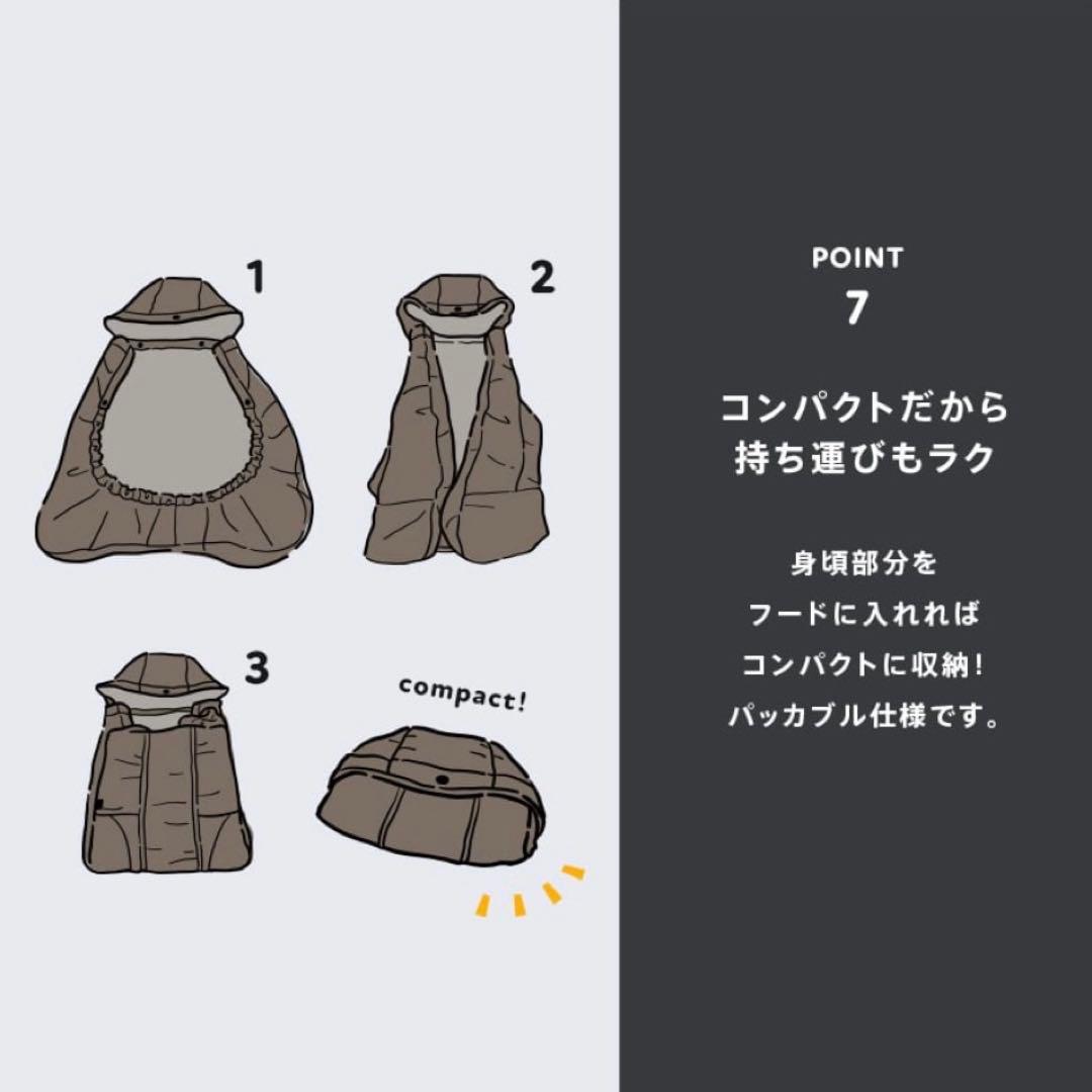 WILDTHINGS × babyhopper モンスターパーカー 防寒ケープ