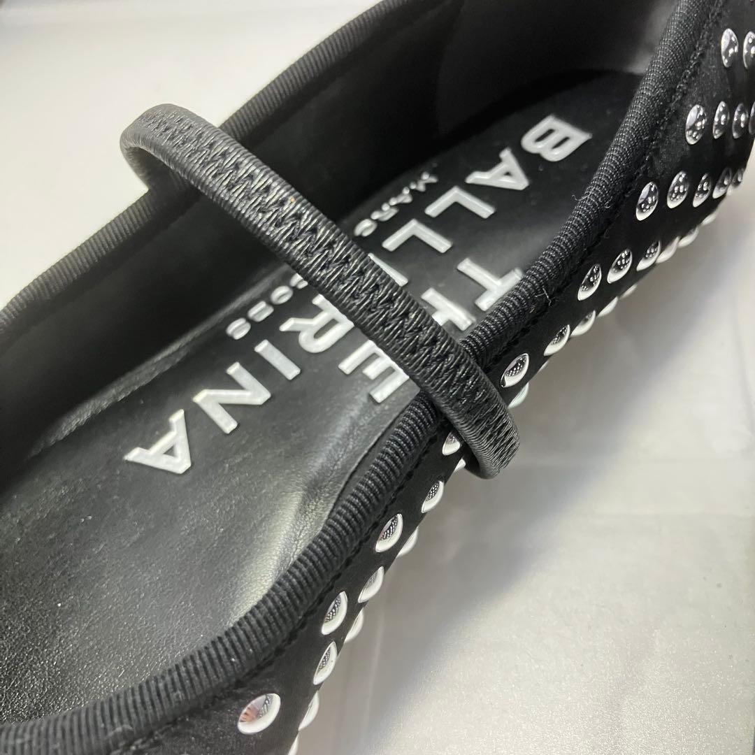 ★極美品★MARCJACOBSサブリナ スタッズ バレエ フラットシューズ 24