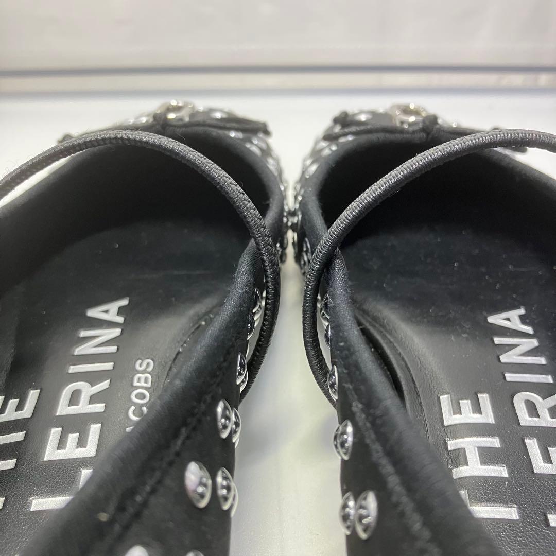 ★極美品★MARCJACOBSサブリナ スタッズ バレエ フラットシューズ 24