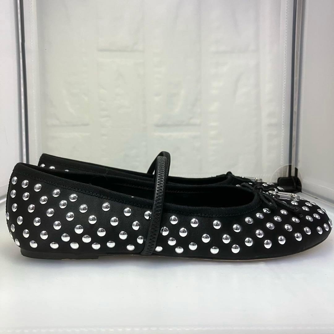 ★極美品★MARCJACOBSサブリナ スタッズ バレエ フラットシューズ 24