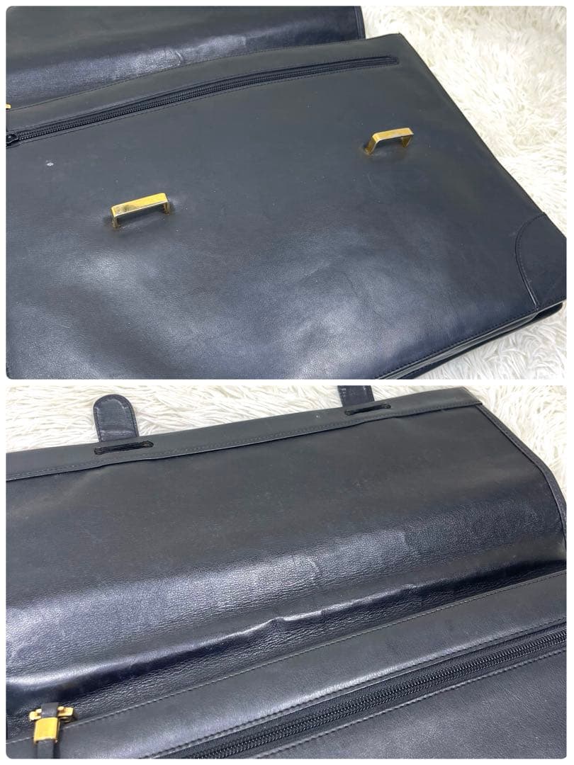 LOEWE ロエベ　ビジネスバッグ　アナグラム　ロゴ押し　レザー　2way