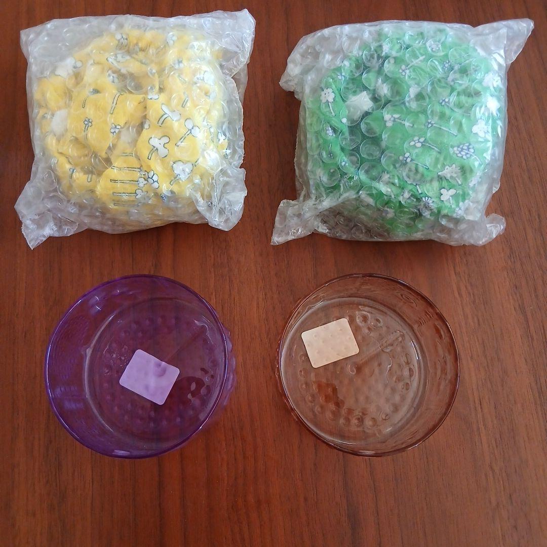 フローラボウル　80mm　セビリアオレンジ　アメジスト 4個セット