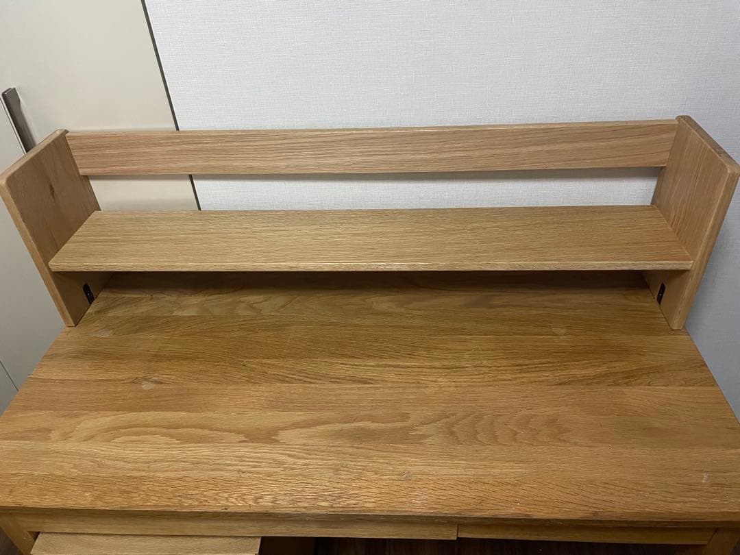 ⭐︎ゆうさま専用⭐︎セット販売　 無印良品木製デスク上置き棚付きオーク材突板