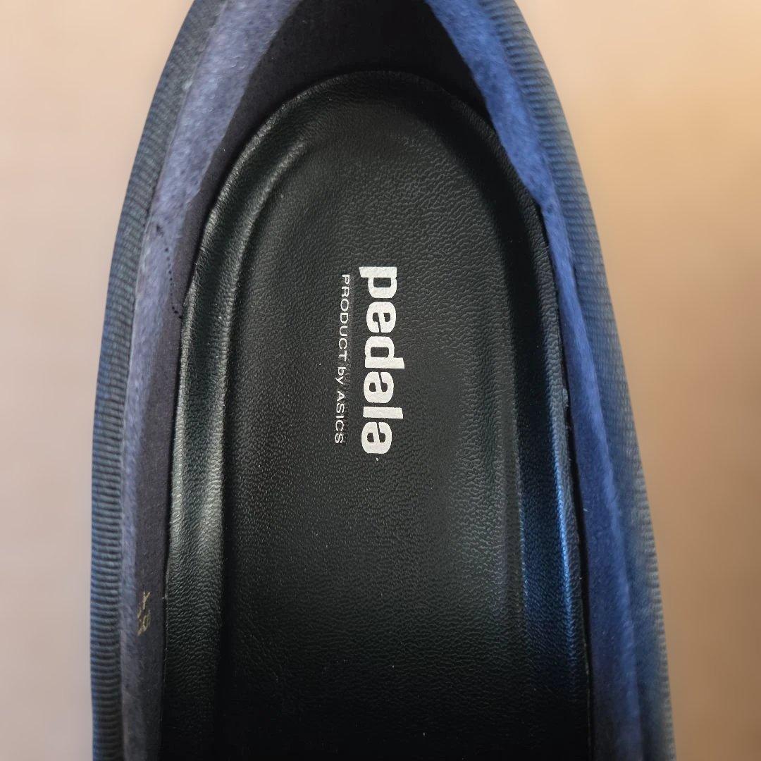 新品未使用 pedala アシックス ローファー ブラック 24cm