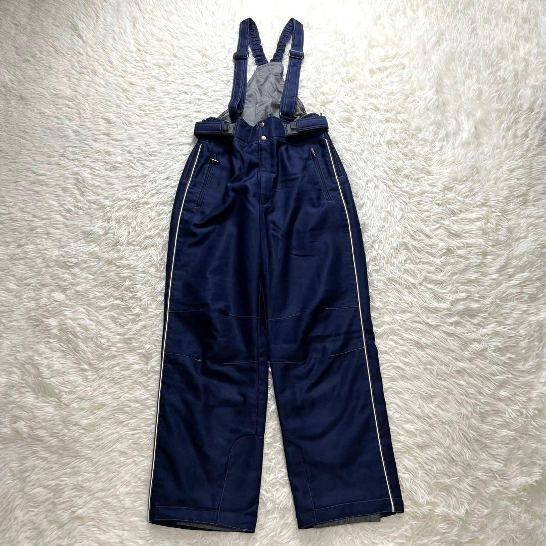 デサント スキーウェア セット 上下 メンズ L グレー 紺 ネイビー スノボ