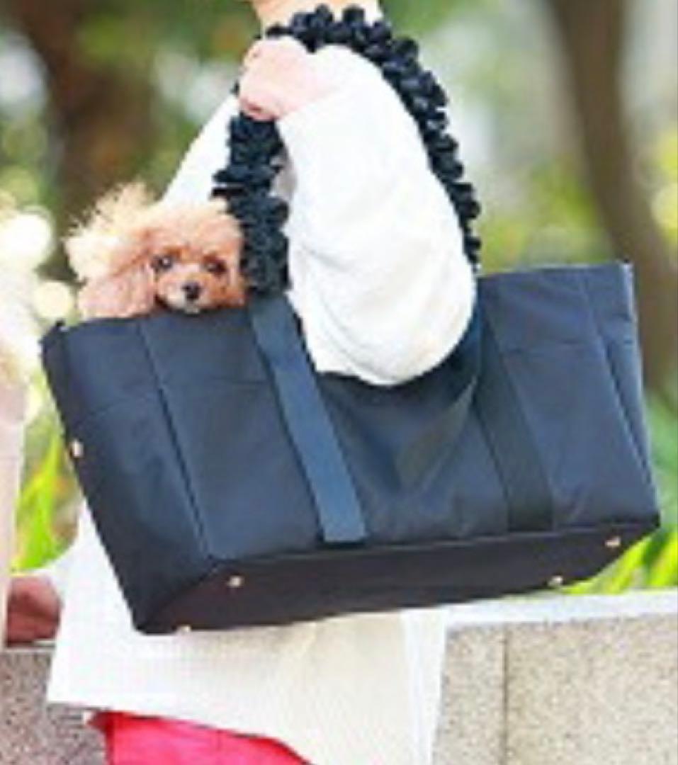 gotpiva フリル付きブラックキャリーバッグ