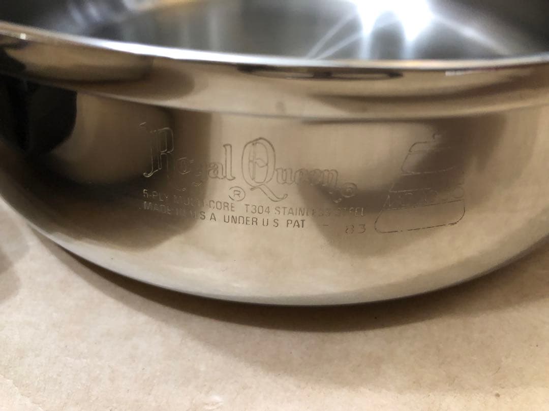 未使用品　ロイヤルクイーン MC2000 浅型鍋　2個
