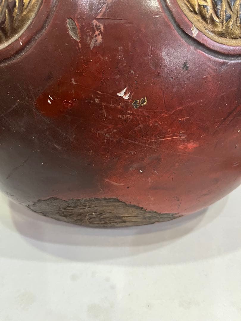 特大　木魚　金龍　在名有り