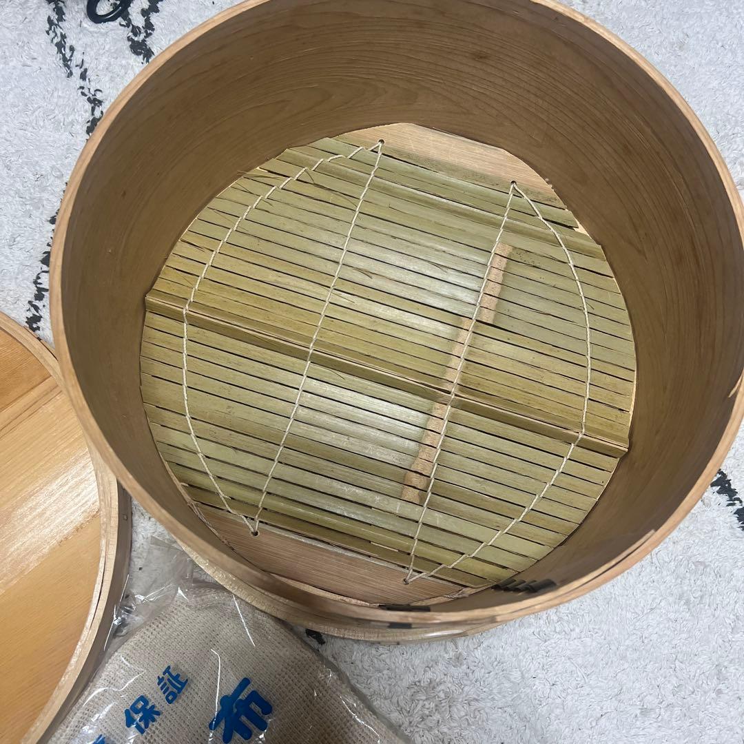 和せいろ 深型五寸 尺(三升用) 本体、蓋セット せいろず付 手作り蒸籠 国産