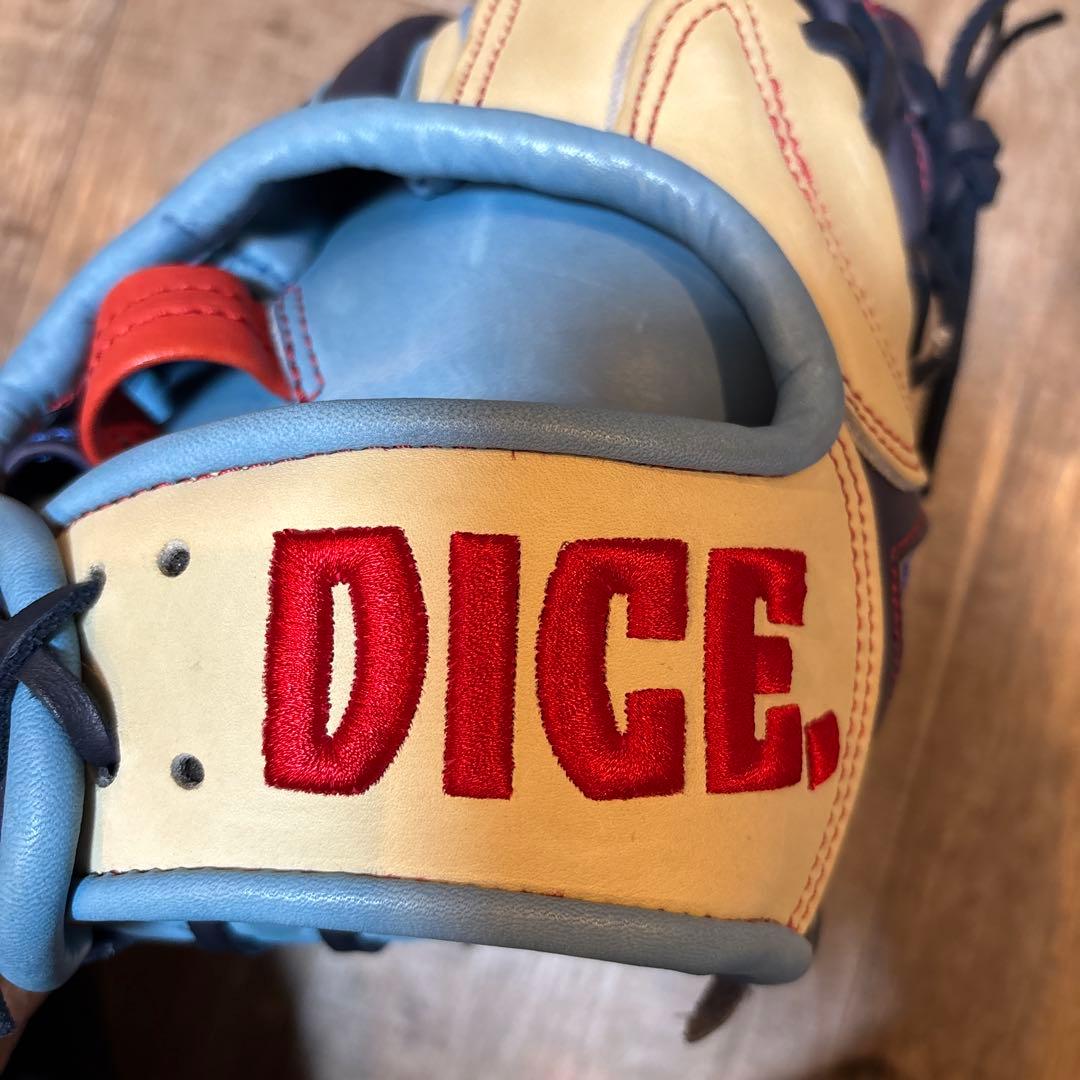 DICE. 硬式野球グローブ ネイビー/ベージュ