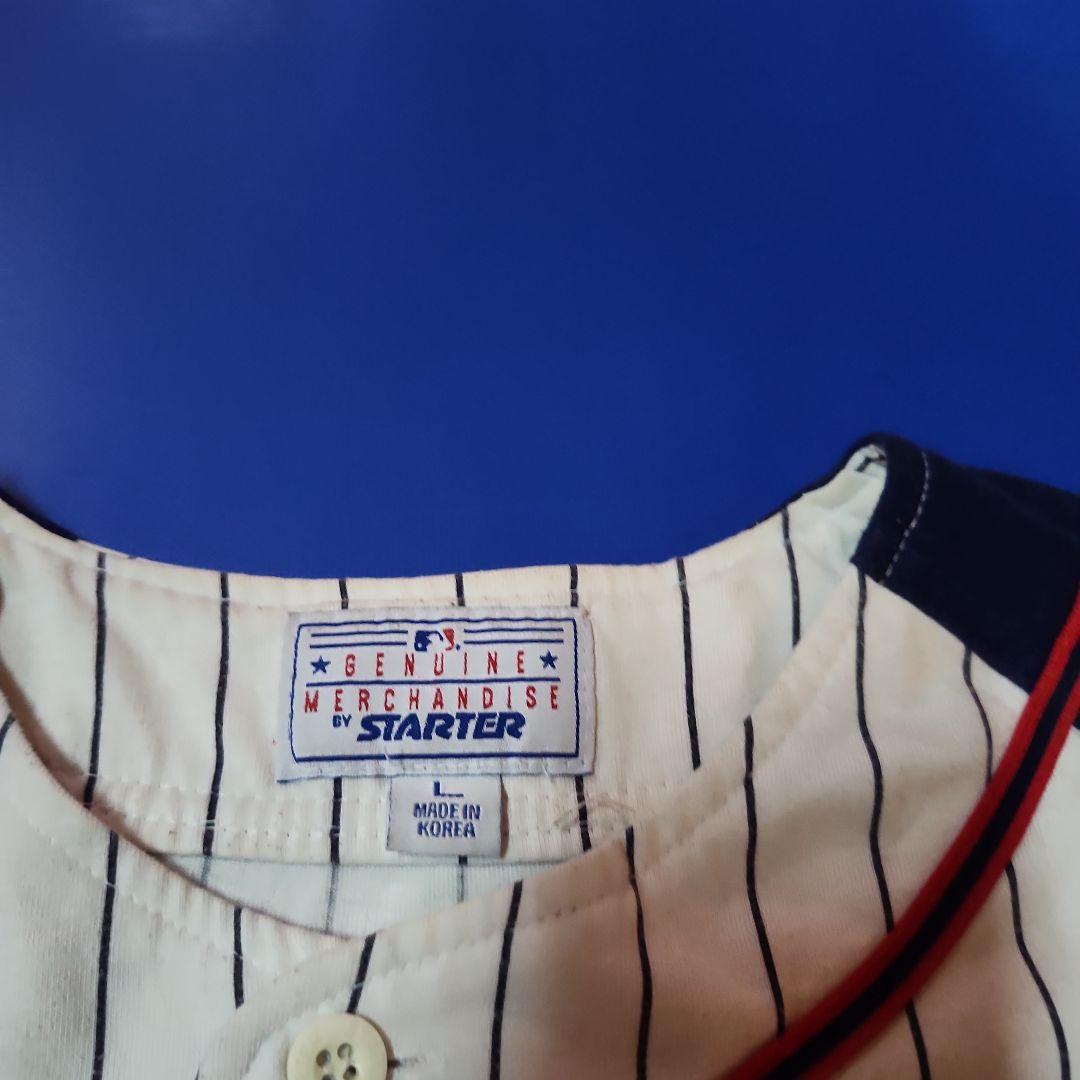 90sSTARTER インディアンスベースボールシャツ サイズL