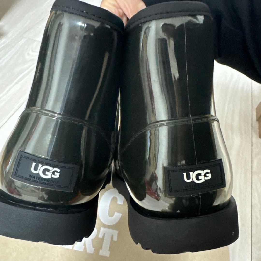 ugg ムートンレインブーツ クラシック クリアミニ ブラック