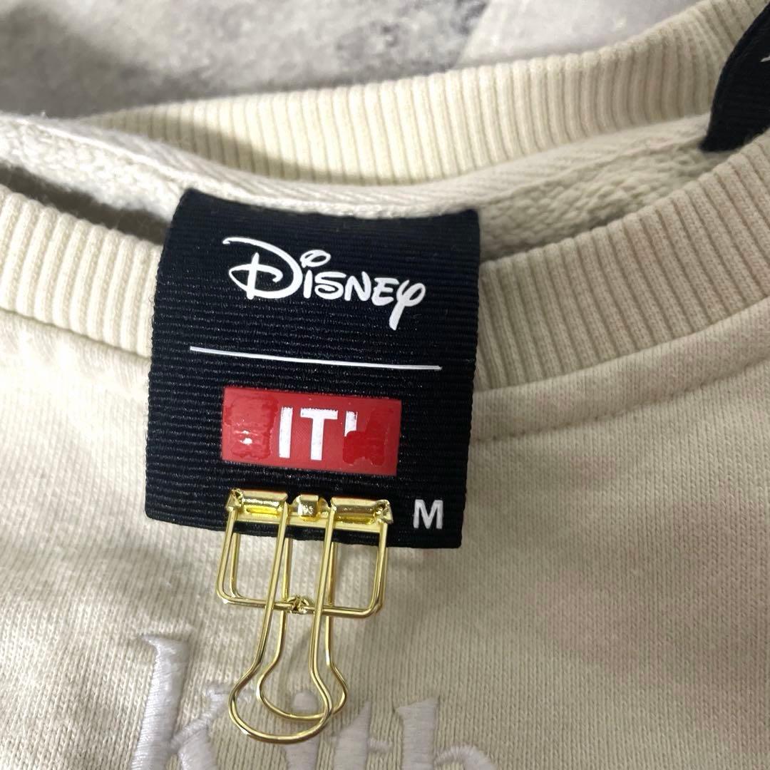 キス ディズニー コラボ ミッキーマウス 刺繍 スウェット トレーナー 古着 M