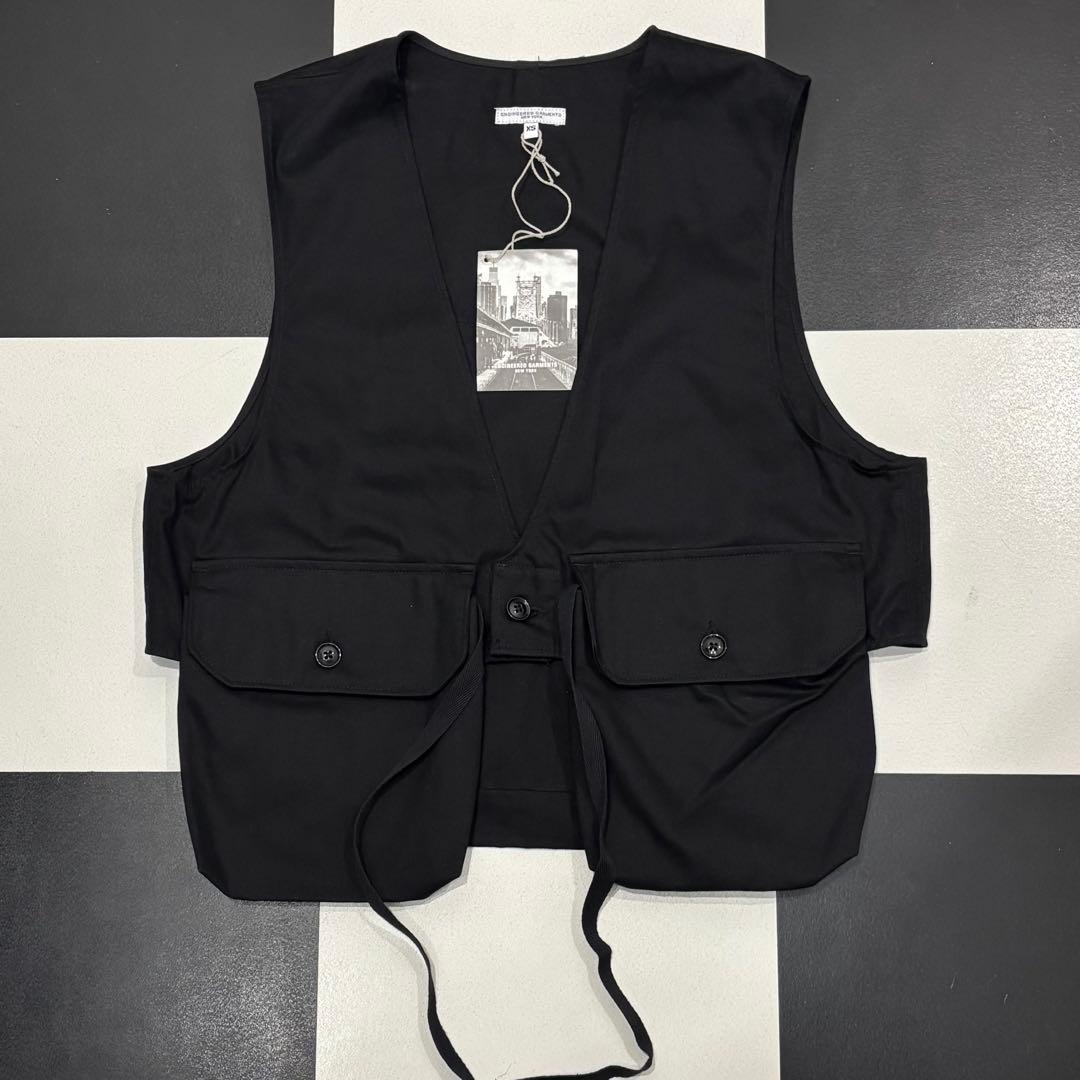 新品 ENGINEERED GARMENTS FOWL VEST XS ブラック