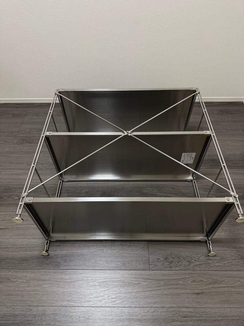 MUJI 無印良品 ステンレスユニットシェルフ ワイド 小 幅86cm