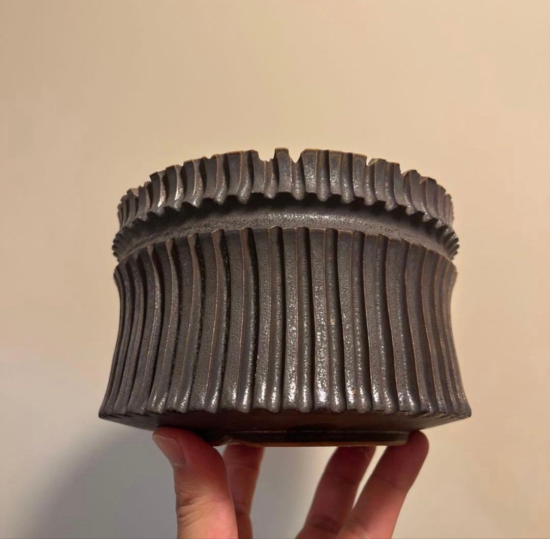 XL SIZE 植木鉢 作家鉢 グラキリス パキプス 恵比寿大黒 黒鬼城 魔界玉