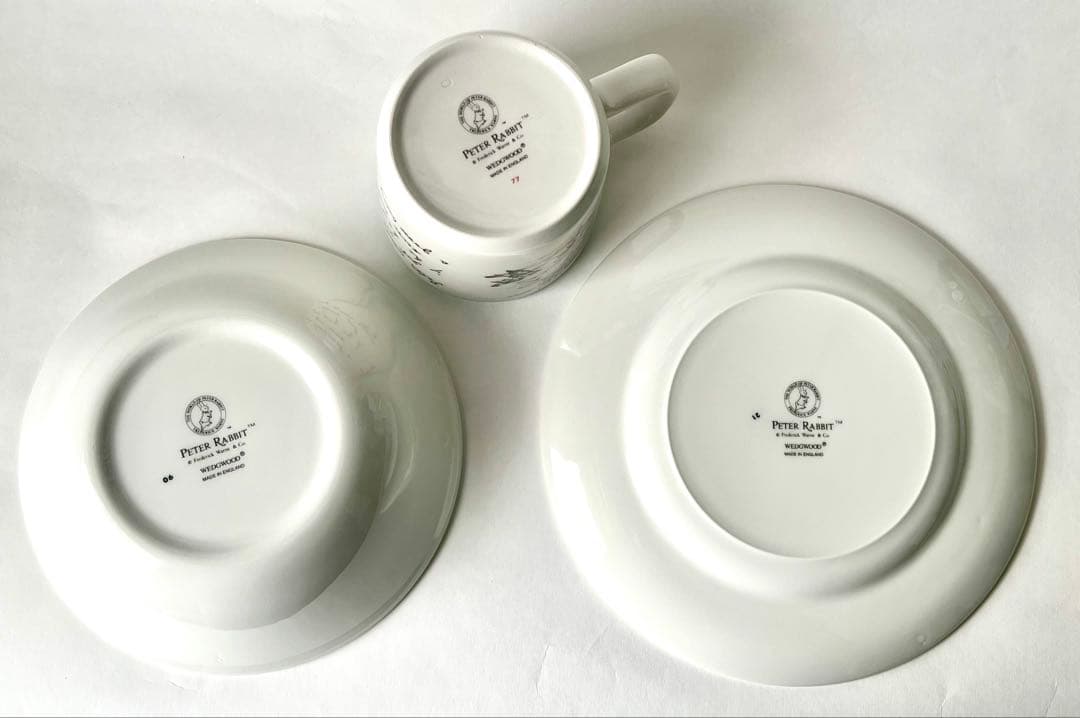 【未使用】ピーターラビット　ウェッジウッド　生誕100周年セット　1993年