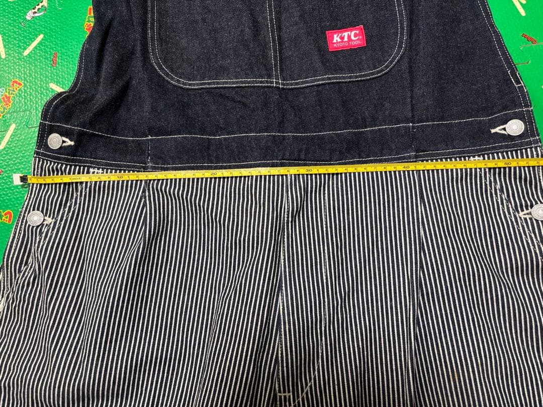 ア*ん様 児島デニムストライプオーバーオール　KTCコラボ
