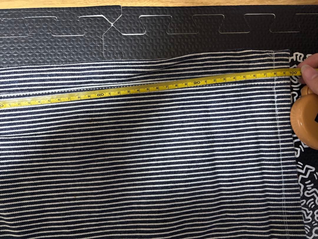 ア*ん様 児島デニムストライプオーバーオール　KTCコラボ