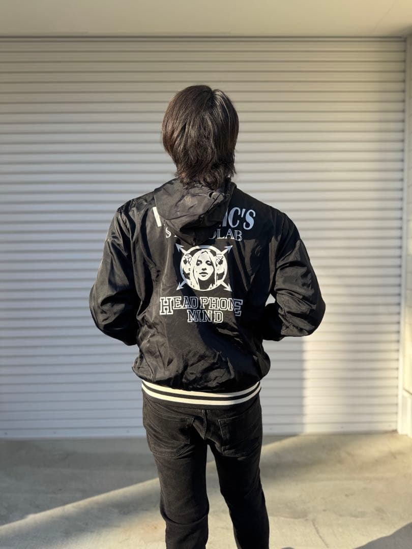 HYSTERIC GLAMOUR アノラックパーカー M 黒 プリント 日本製