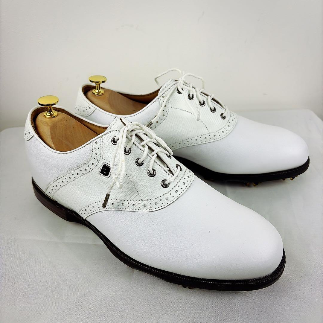 新品　FOOT JOY ICON BLACK ゴルフシューズ　最高級ライン　白