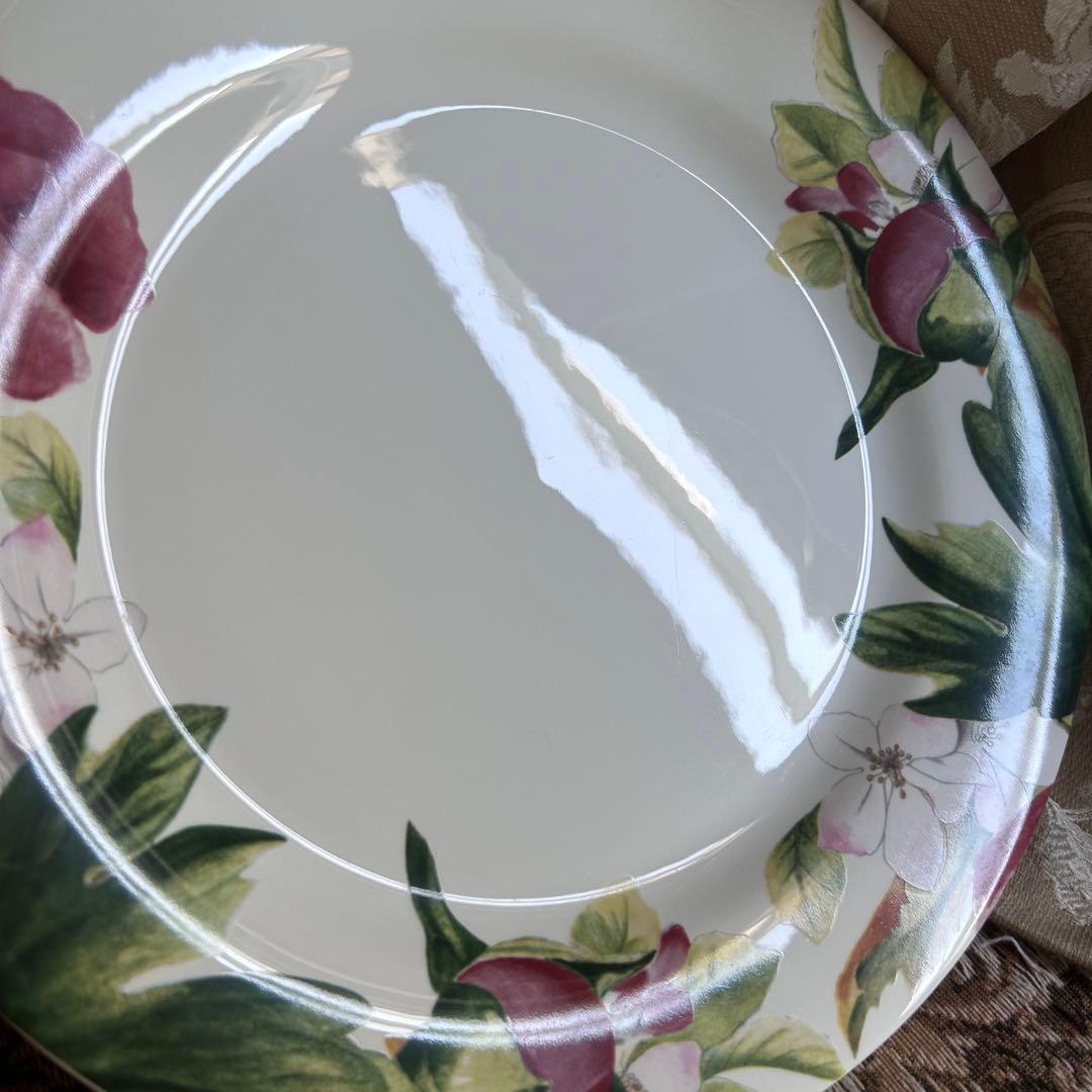 フランス製 Gien Volupte フランスの庭園 美しいボタニカル柄❁﻿大皿