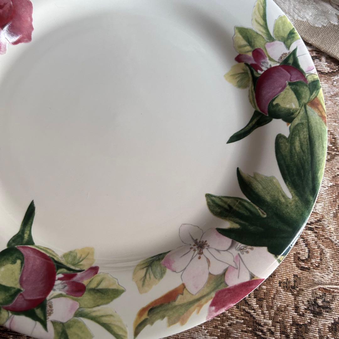 フランス製 Gien Volupte フランスの庭園 美しいボタニカル柄❁﻿大皿