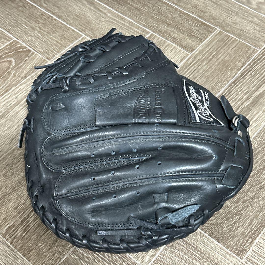 ローリングス 軟式用 キャッチャーミット 右投用 黒 ブラック