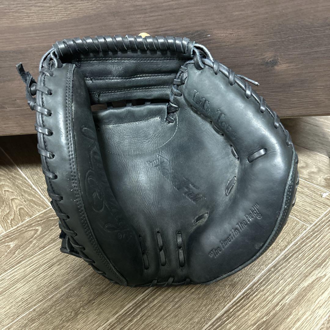 ローリングス 軟式用 キャッチャーミット 右投用 黒 ブラック