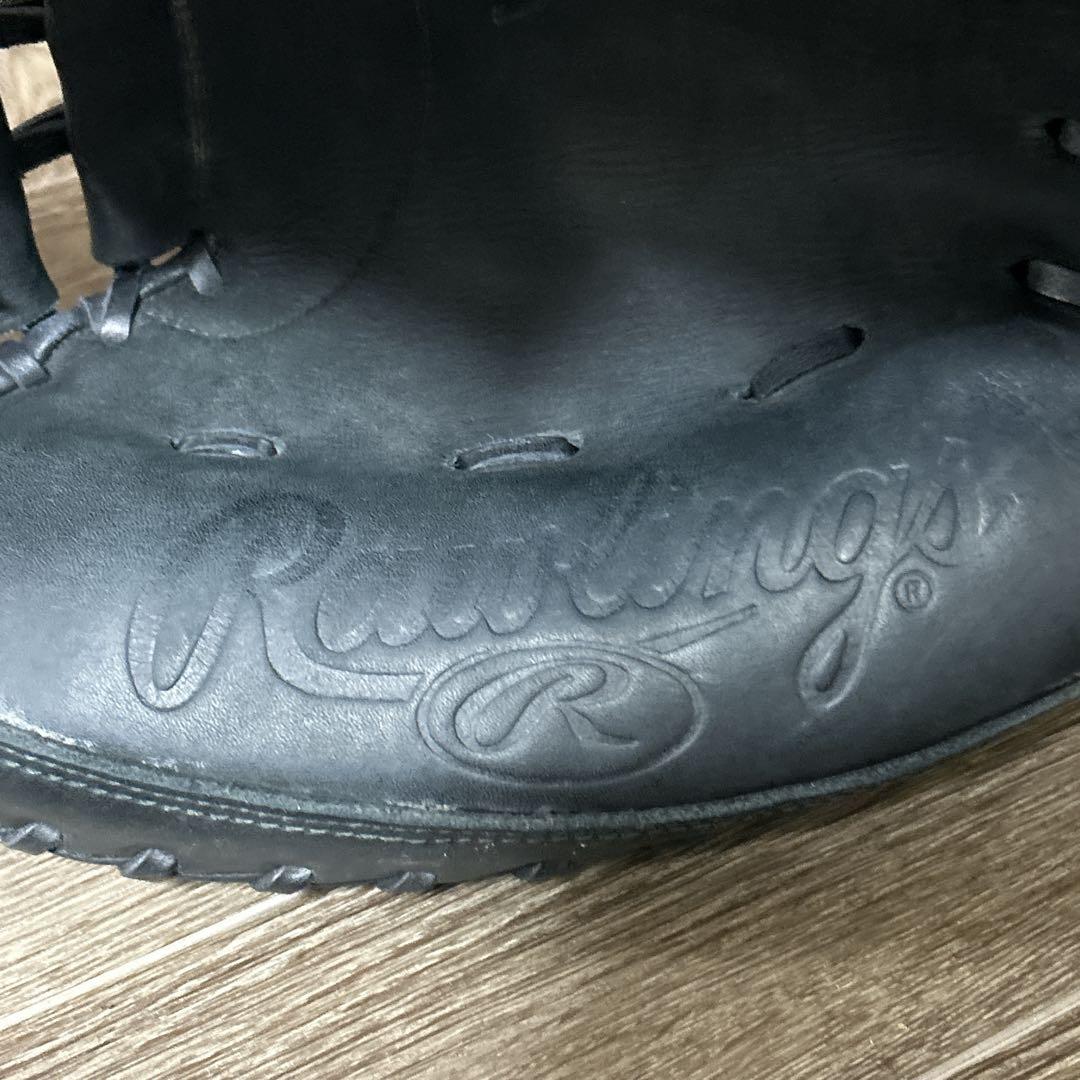 ローリングス 軟式用 キャッチャーミット 右投用 黒 ブラック