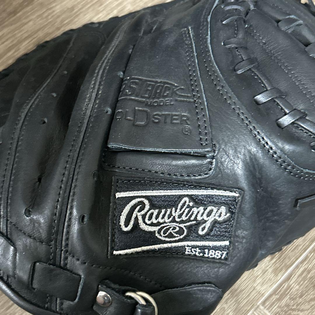 ローリングス 軟式用 キャッチャーミット 右投用 黒 ブラック