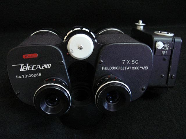 リコーテレカ240 オートハーフの双眼鏡カメラ ricoh teleca 240