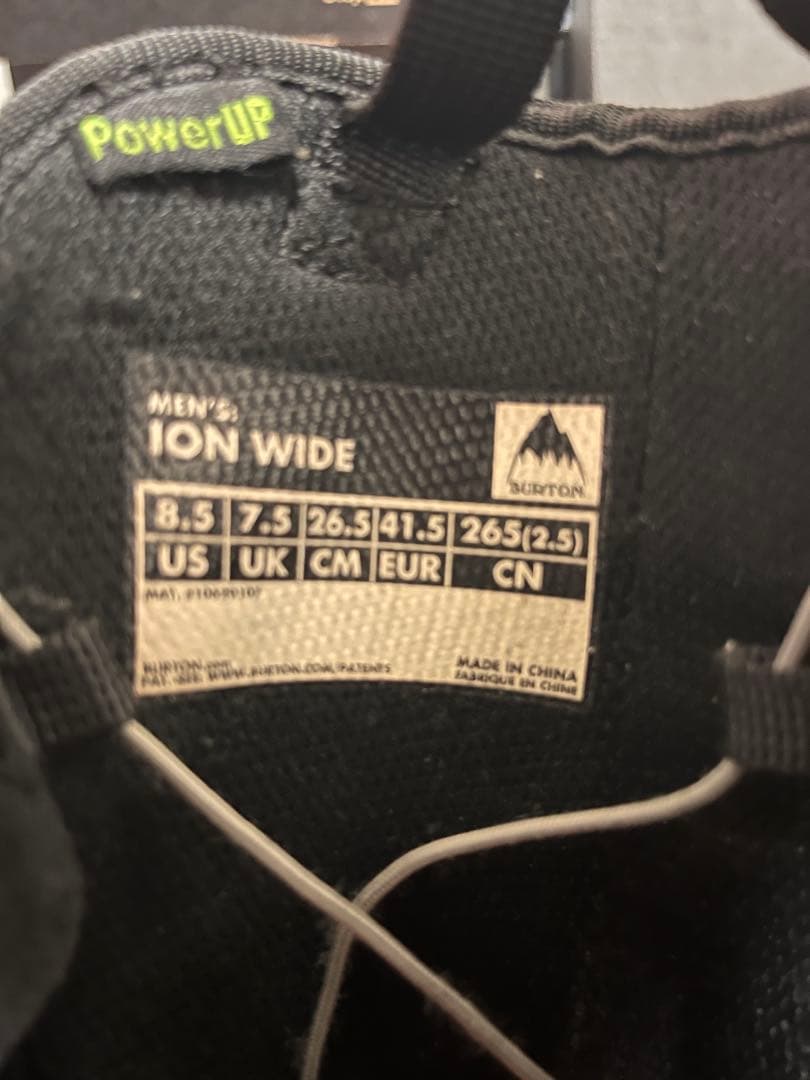 BURTON ION wide メンズ US8.5(26.5cm)