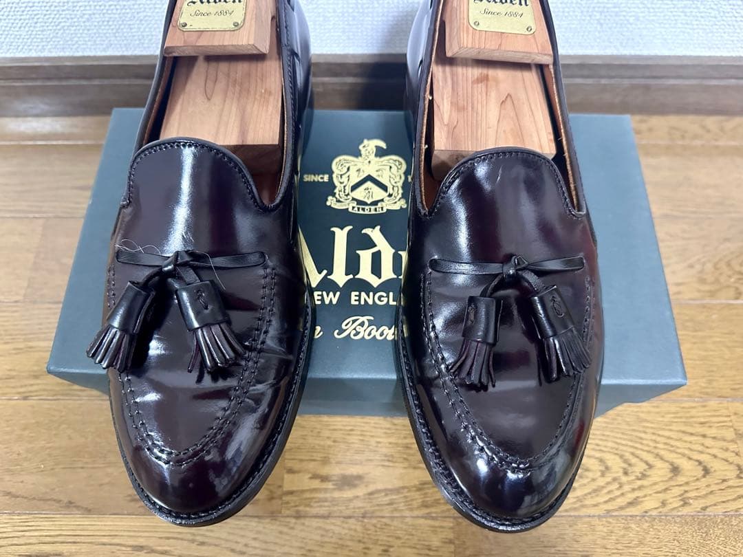 【希少】オールデン　コードバン　タッセルローファー　バーガンディ　563 US8