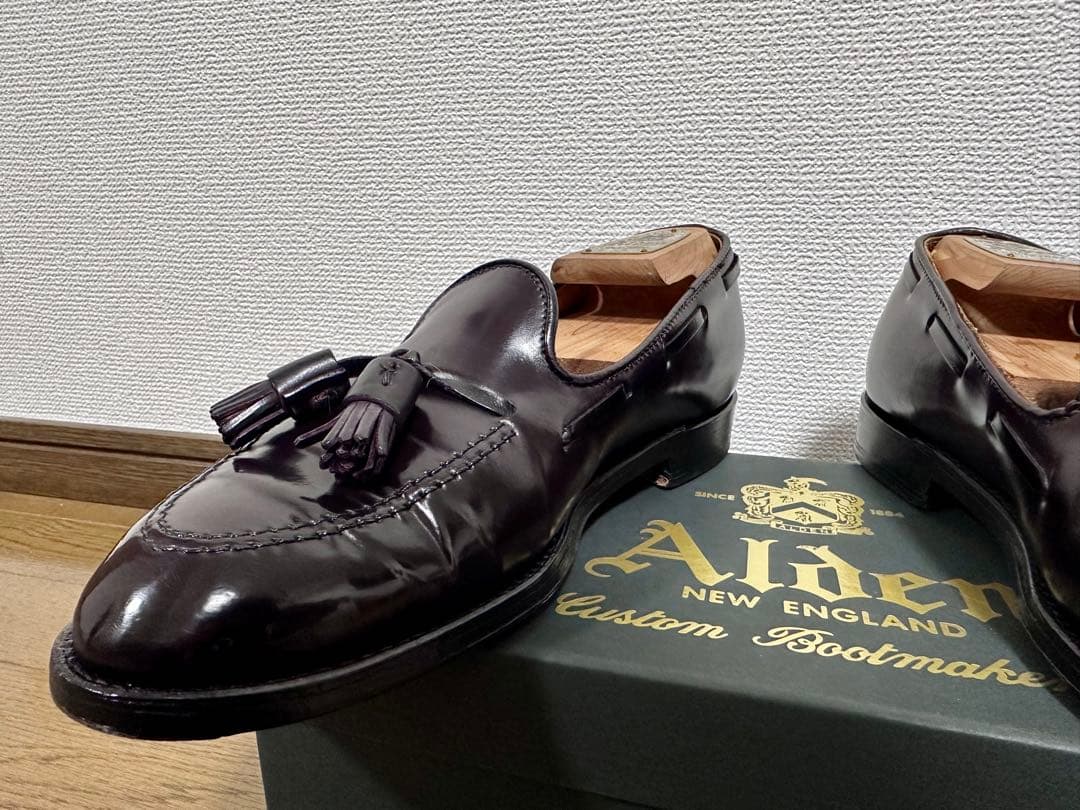 【希少】オールデン　コードバン　タッセルローファー　バーガンディ　563 US8