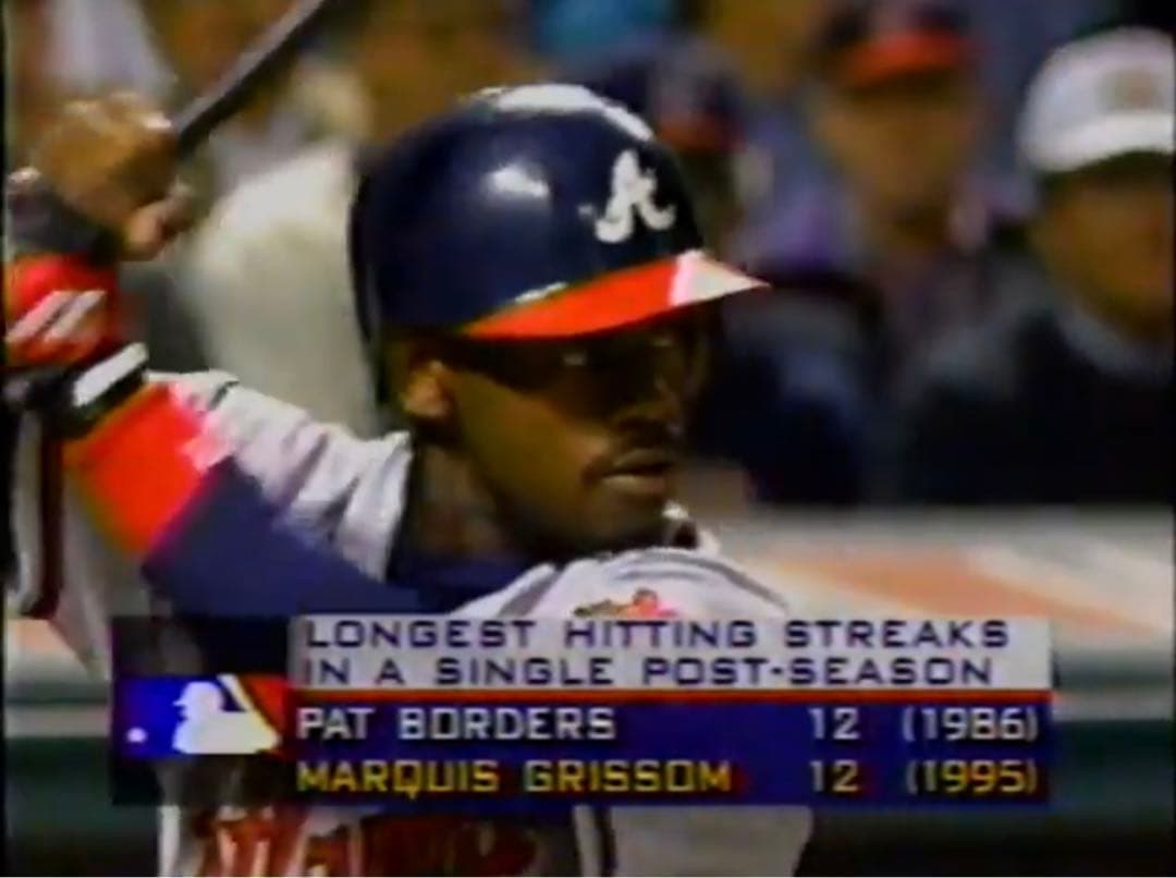 鑑定書あり　マーキス・グリッソム　1995ワールドシリーズ　実着用　ロードユニ