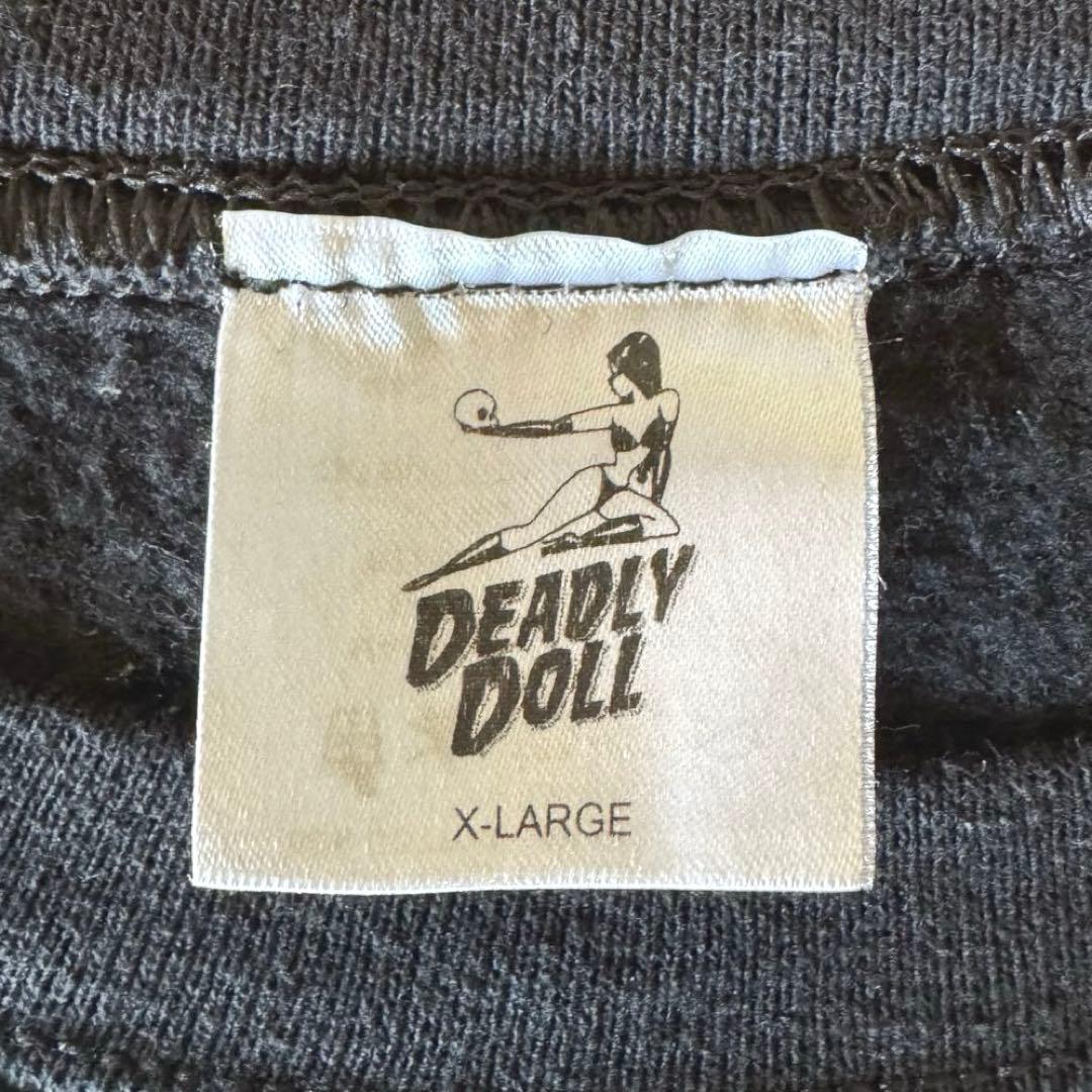 デッドリードール　スウェット　90sビンテージ風　クロムハーツ系　XLサイズ