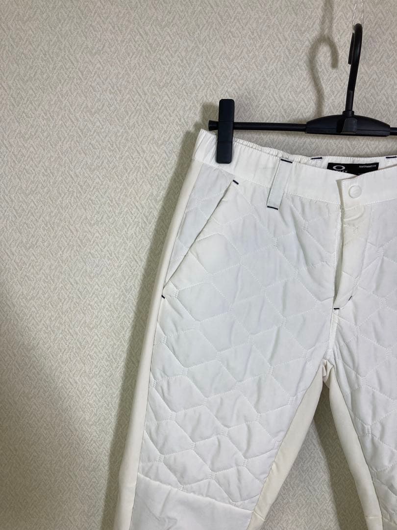 オークリーOakley ジャケットパンツセットアップキルティング　ホワイト